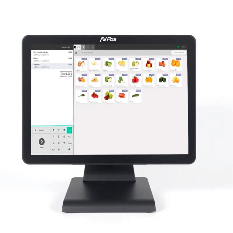 TPV AVPOS K2000 SLIM 15" TÁCTIL I3/8GB/SSD128GB/WIFI/BT/LAN 1000