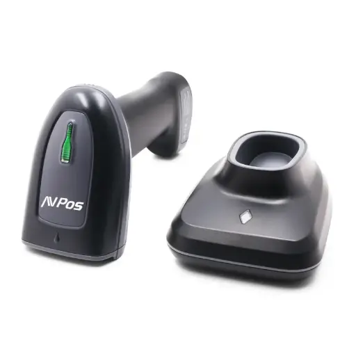 LECTOR AVPOS CÓDIGOS AVPOS 1D + 2D + QR BT230 WIRELESS 2.4 + BT + USB + BASE SOPORTE